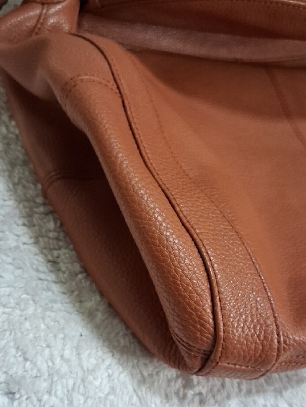 Onna Ehrlich Rachel Cognac Leather Tassel Shoulder Bag - Picture 10 of 11
